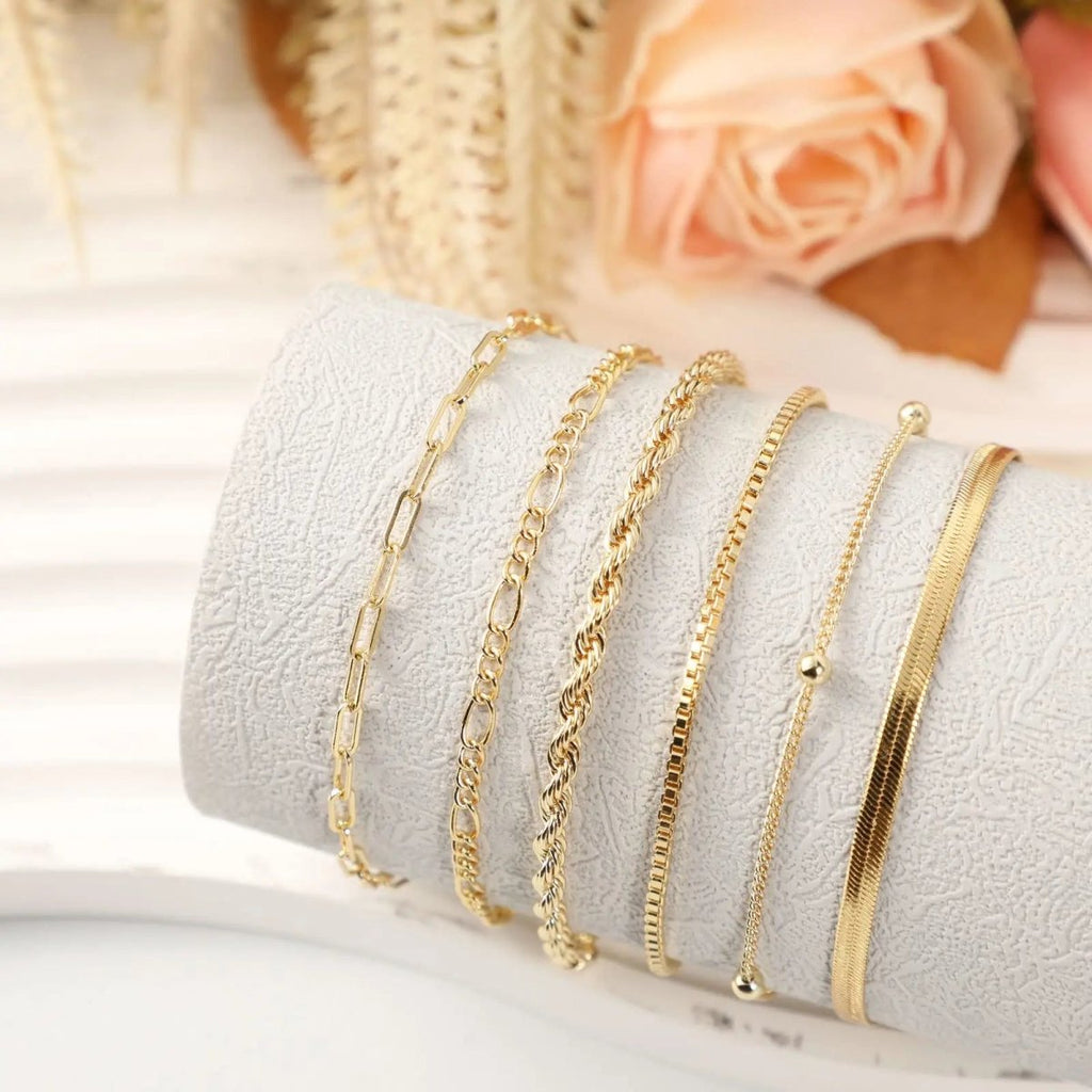 Silber/Gold Armreifen Stapel | Shop Nory
