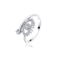 Silber/Gold CZ Verstellbare Öffnungsringe | Shop Nory