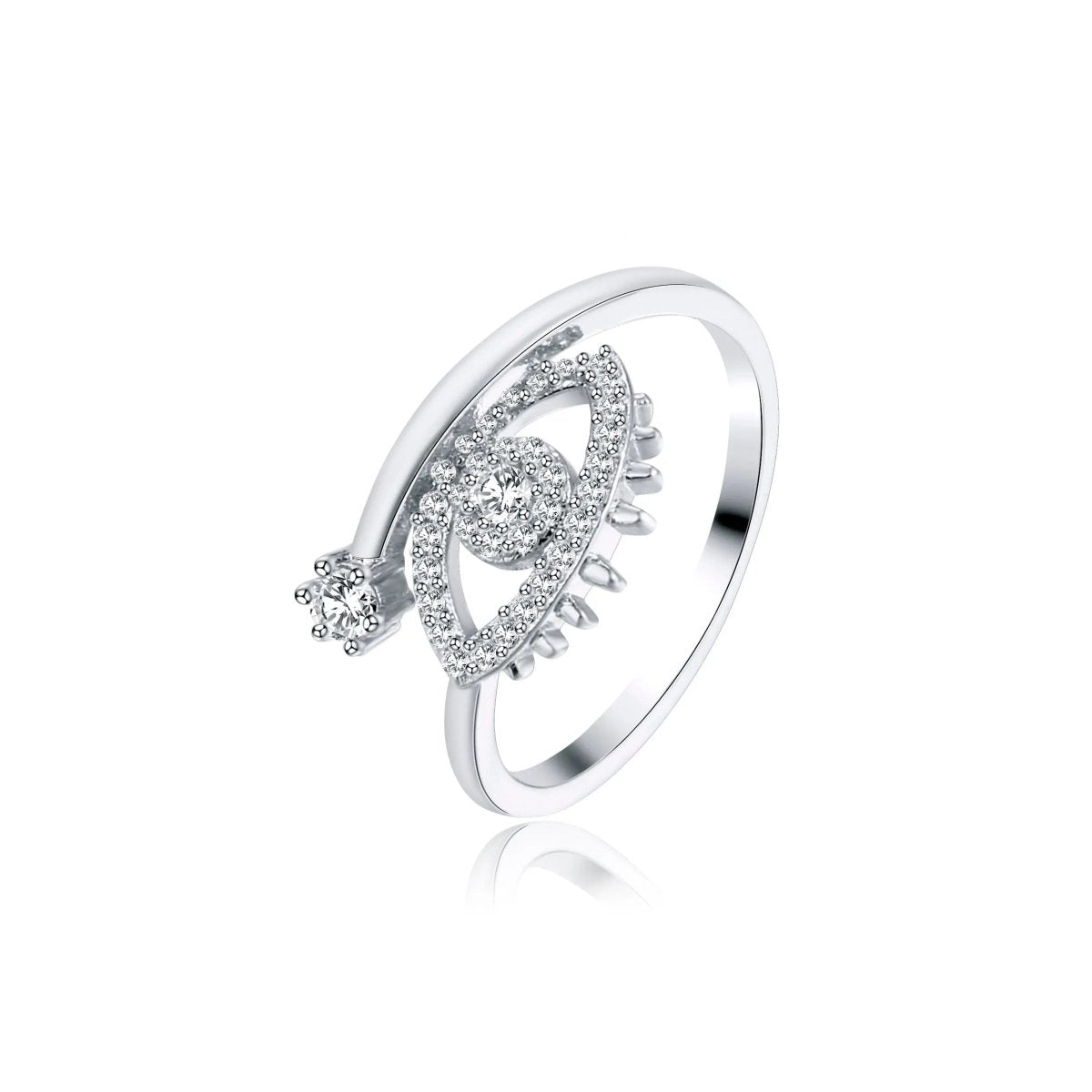 Silber/Gold CZ Verstellbare Öffnungsringe | Shop Nory