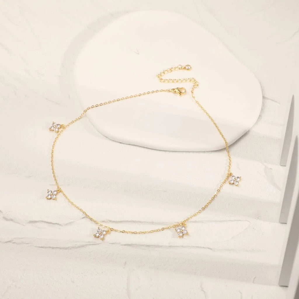 Einfache Diamant Choker Halsketten | Shop Nory
