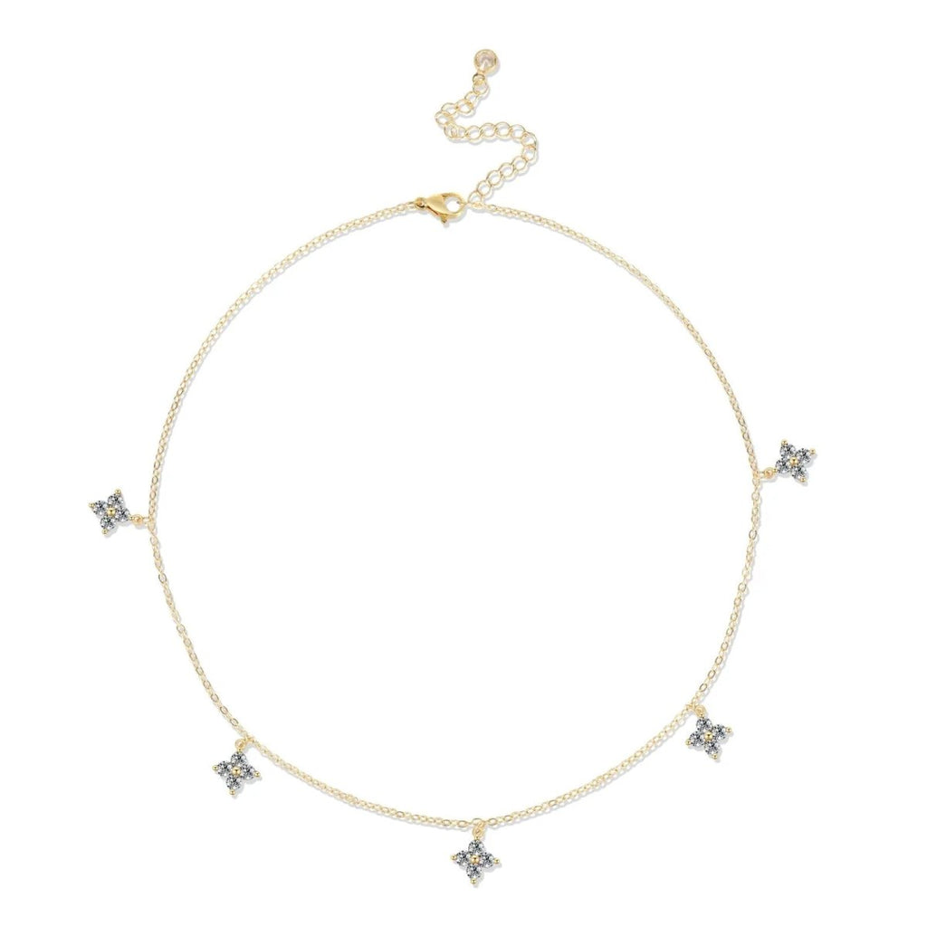 Einfache Diamant Choker Halsketten | Shop Nory
