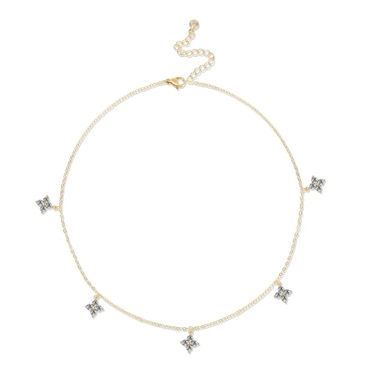Einfache Diamant Choker Halsketten | Shop Nory