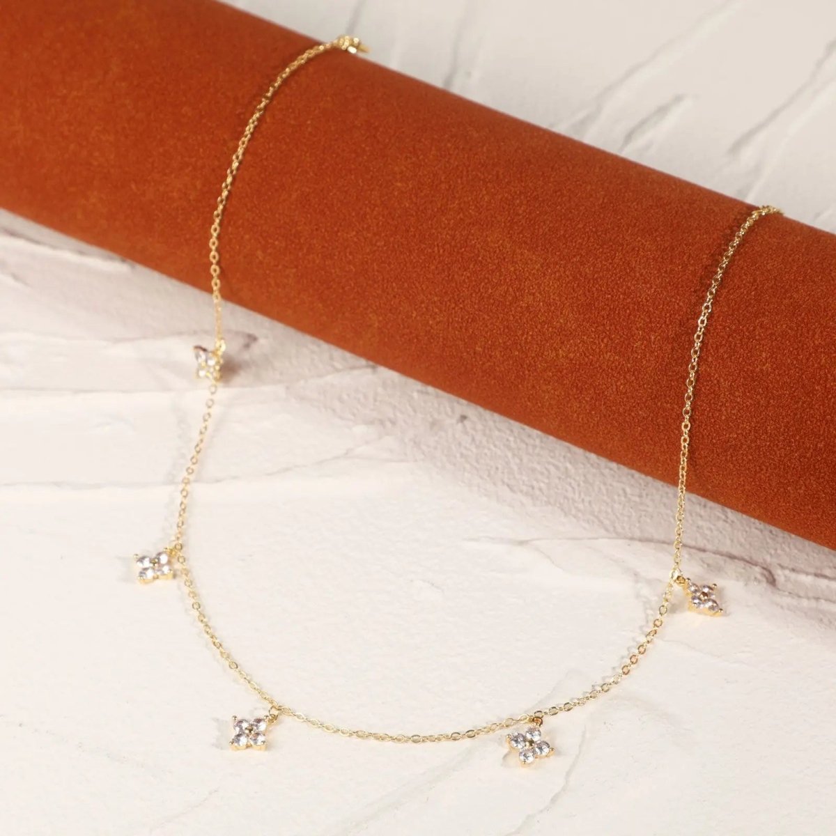 Einfache Diamant Choker Halsketten | Shop Nory