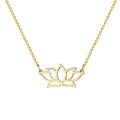 Einfache Gold Lotus Halsketten | Shop Nory