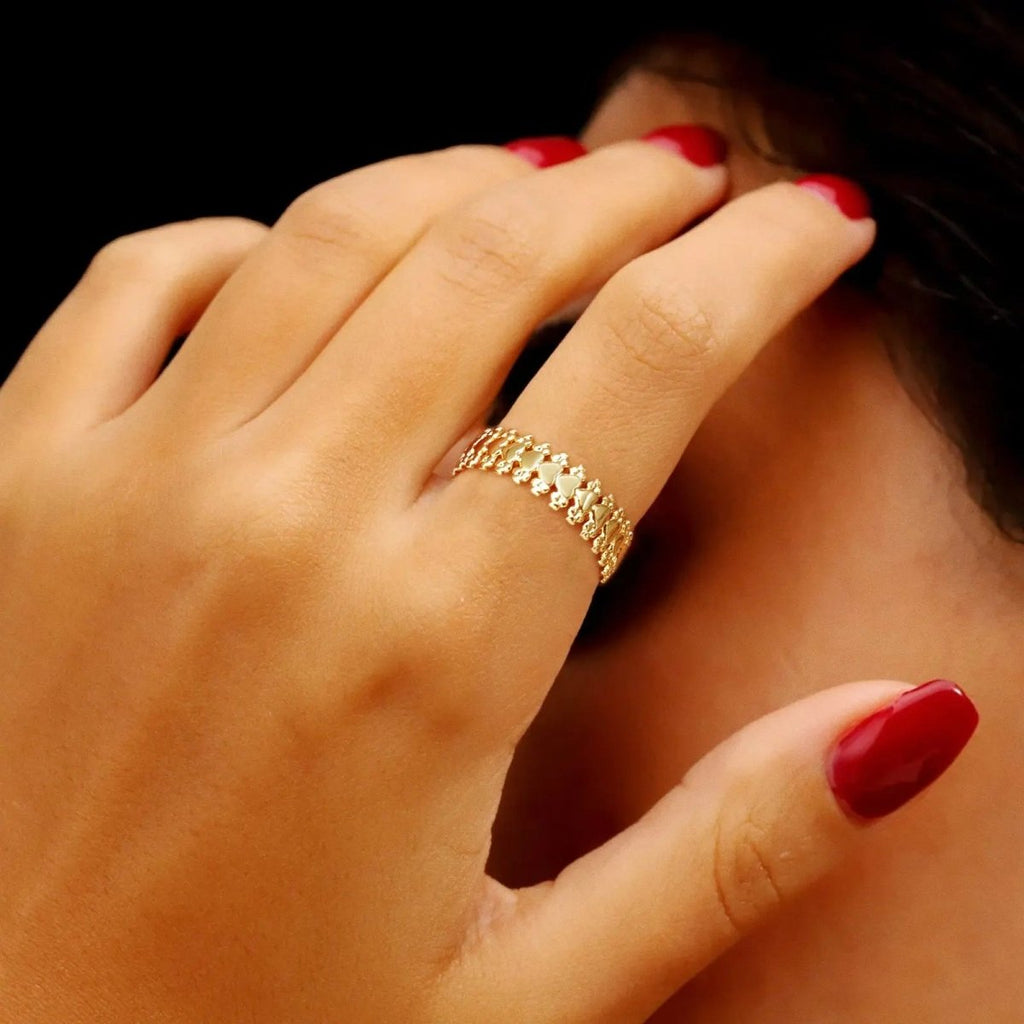 Stap legbare 14K Goldringe | Shop Nory