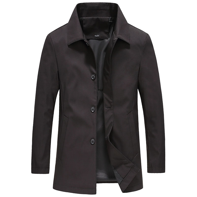 Herren Knopf-down Kragen Jacke