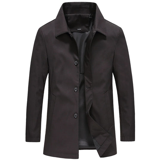 Herren Knopf-down Kragen Jacke