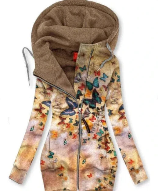 Damen Schmetterlings Kunst Cardigan