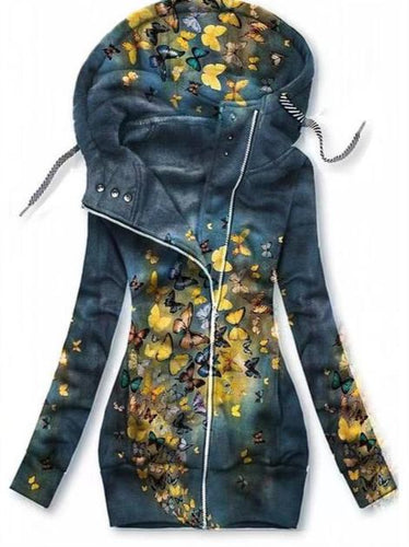 Damen Schmetterlings Kunst Cardigan