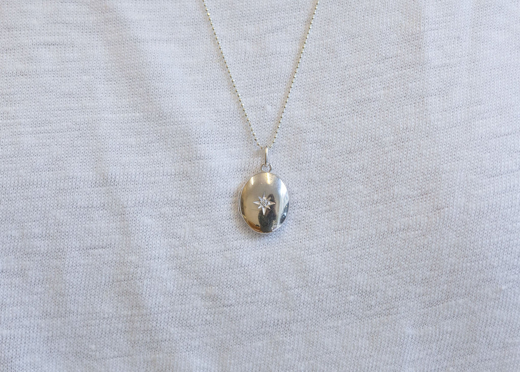 Kette Medaillon Nautischer Stern - 925 Silber | Shop Nory