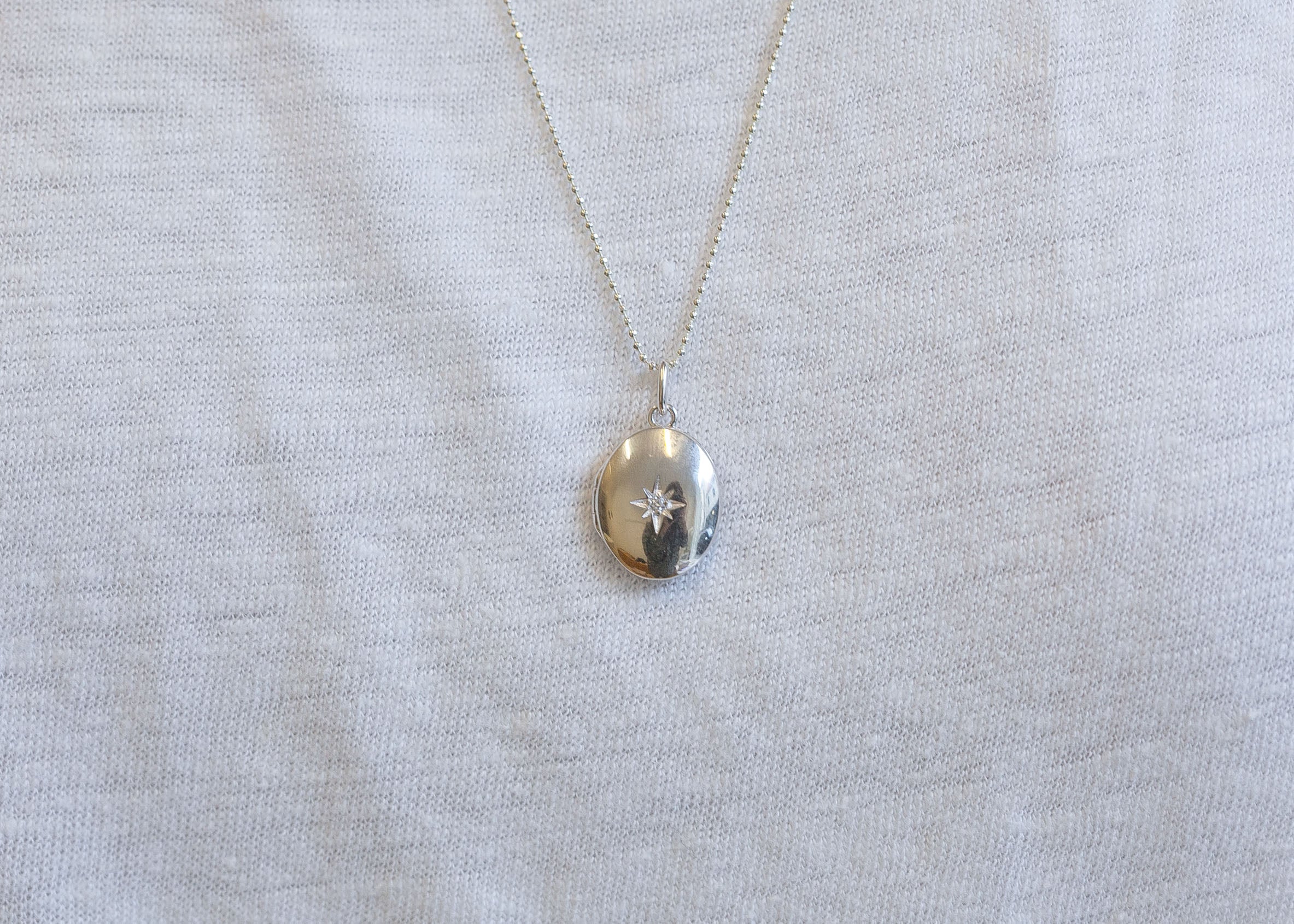 Kette Medaillon Nautischer Stern - 925 Silber | Shop Nory