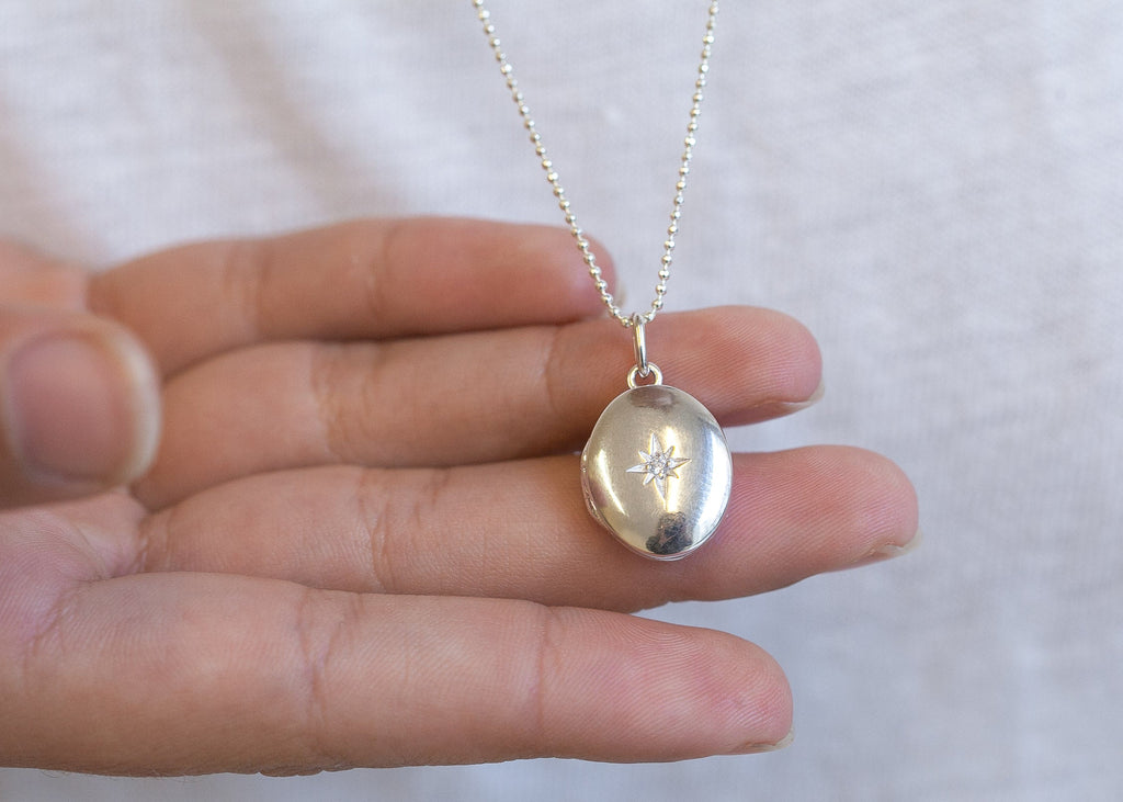 Kette Medaillon Nautischer Stern - 925 Silber | Shop Nory