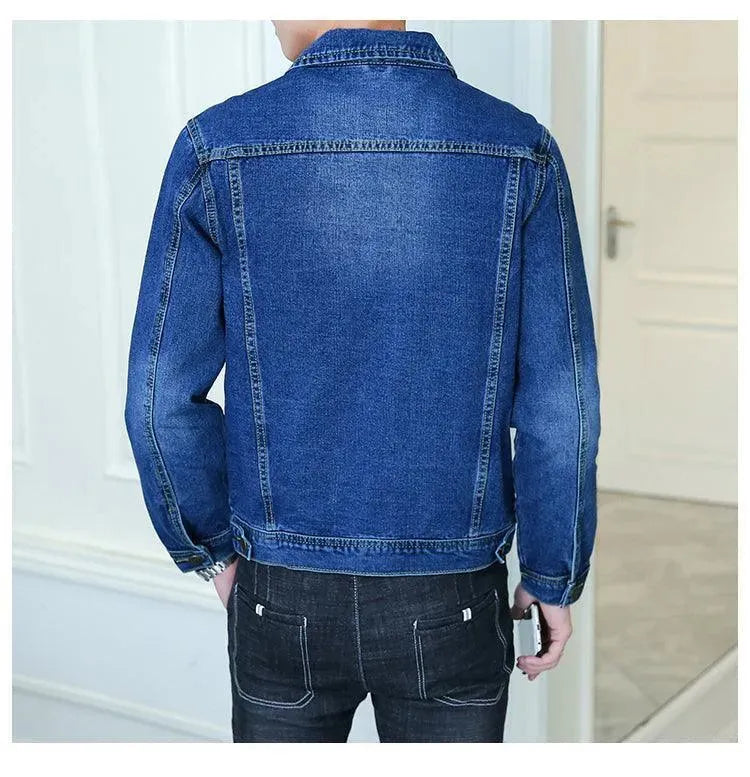 Revers Denim Jacke Herren