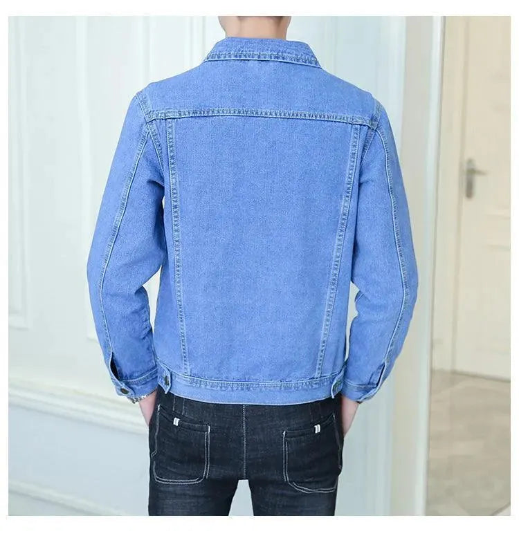 Revers Denim Jacke Herren