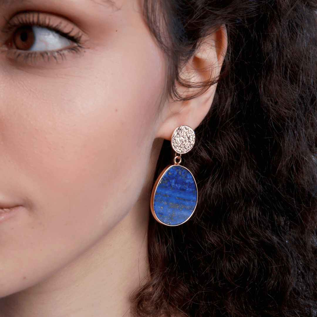 Schützende Ohrringe - Celestial Lapis | Shop Nory