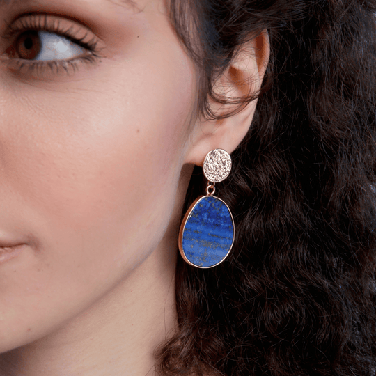 Schützende Ohrringe - Celestial Lapis | Shop Nory