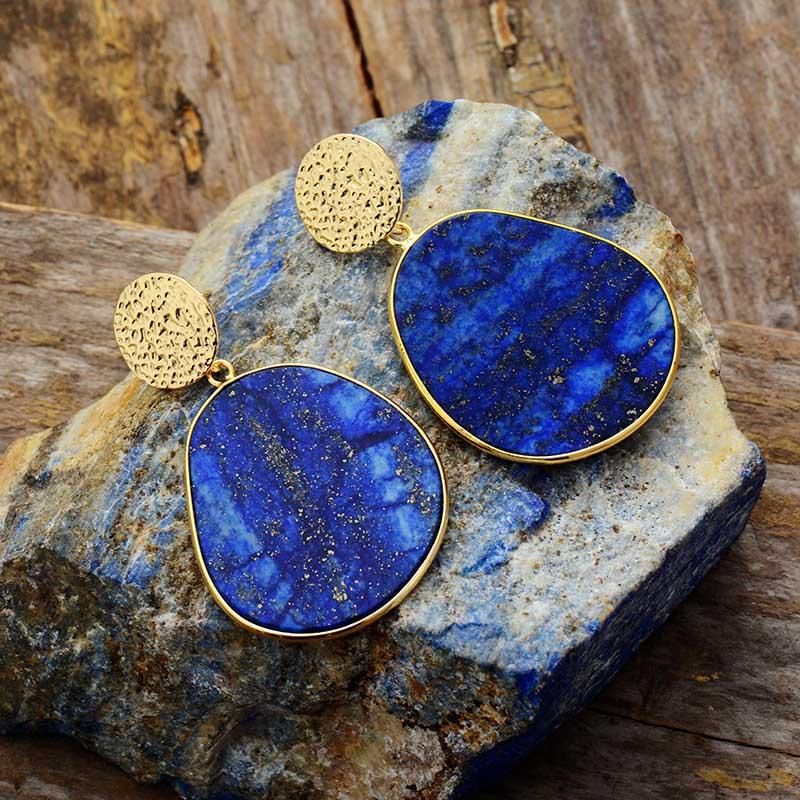Schützende Ohrringe - Celestial Lapis | Shop Nory