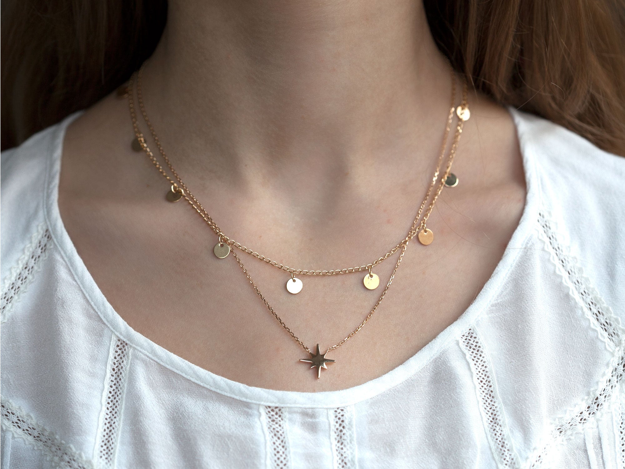 Set Layering Kette und Halskette 16K Vergoldet | Shop Nory