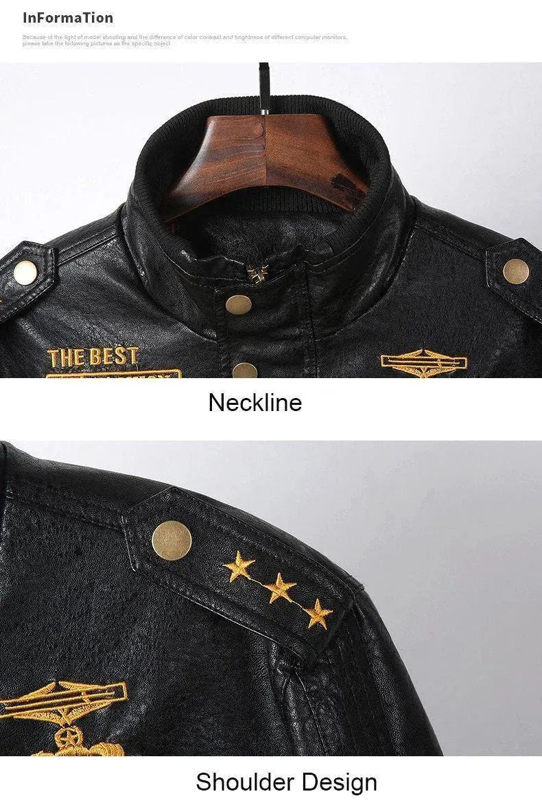 Lederjacke, Herren Winterjacke, Motorradjacke