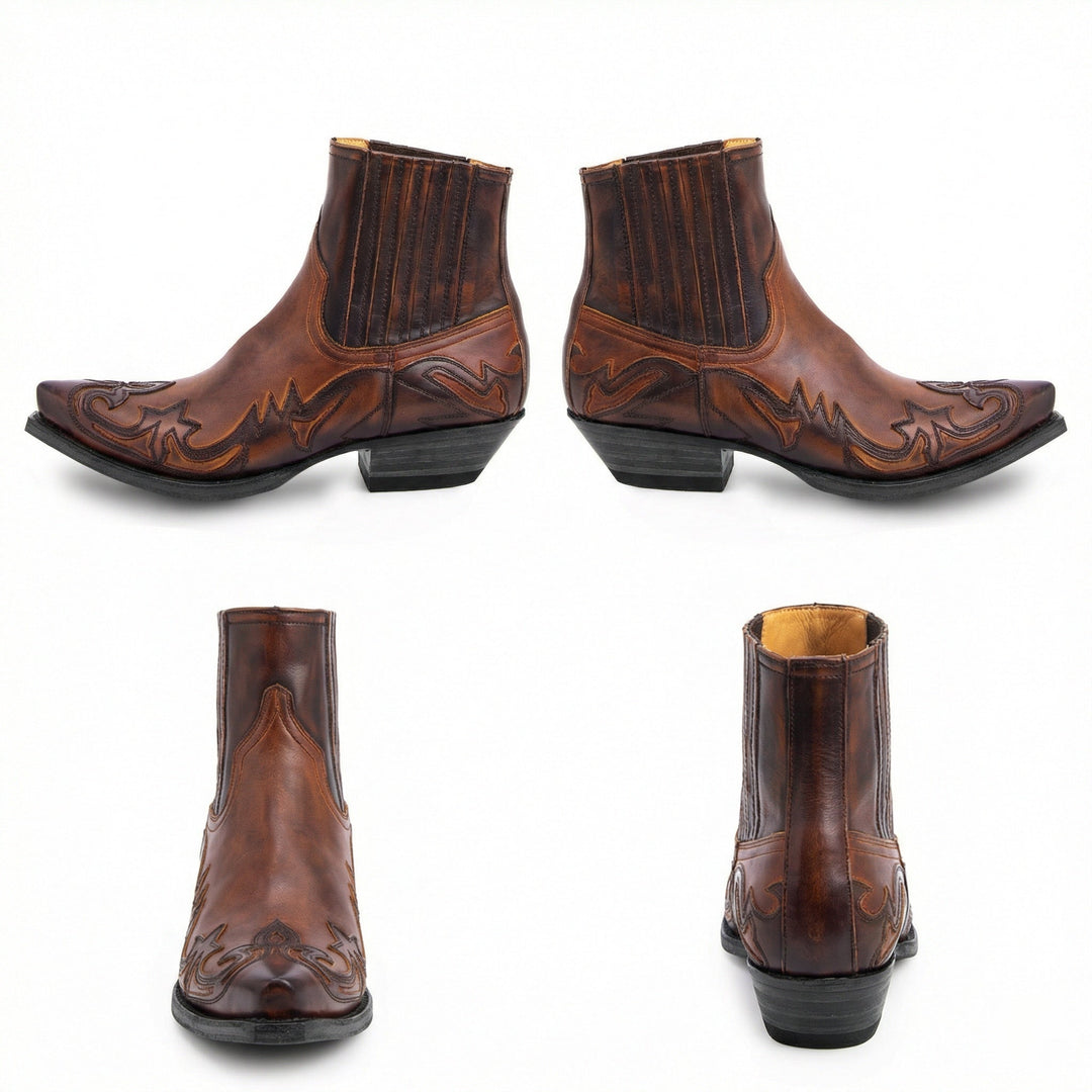 Robuste Leder-Cowboystiefel für Damen