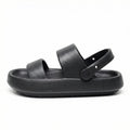Orthopädische Sandalen Comfort Plus Pantoletten mit Doppelriemen Gepolsterte, Lässige Slip-On-Sandalen