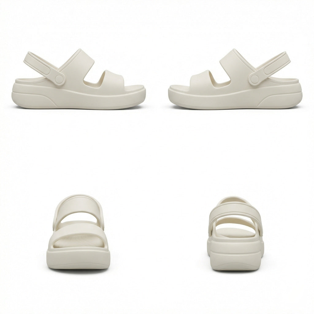 Orthopädische Sandalen Comfort Plus Pantoletten mit Doppelriemen Gepolsterte, Lässige Slip-On-Sandalen
