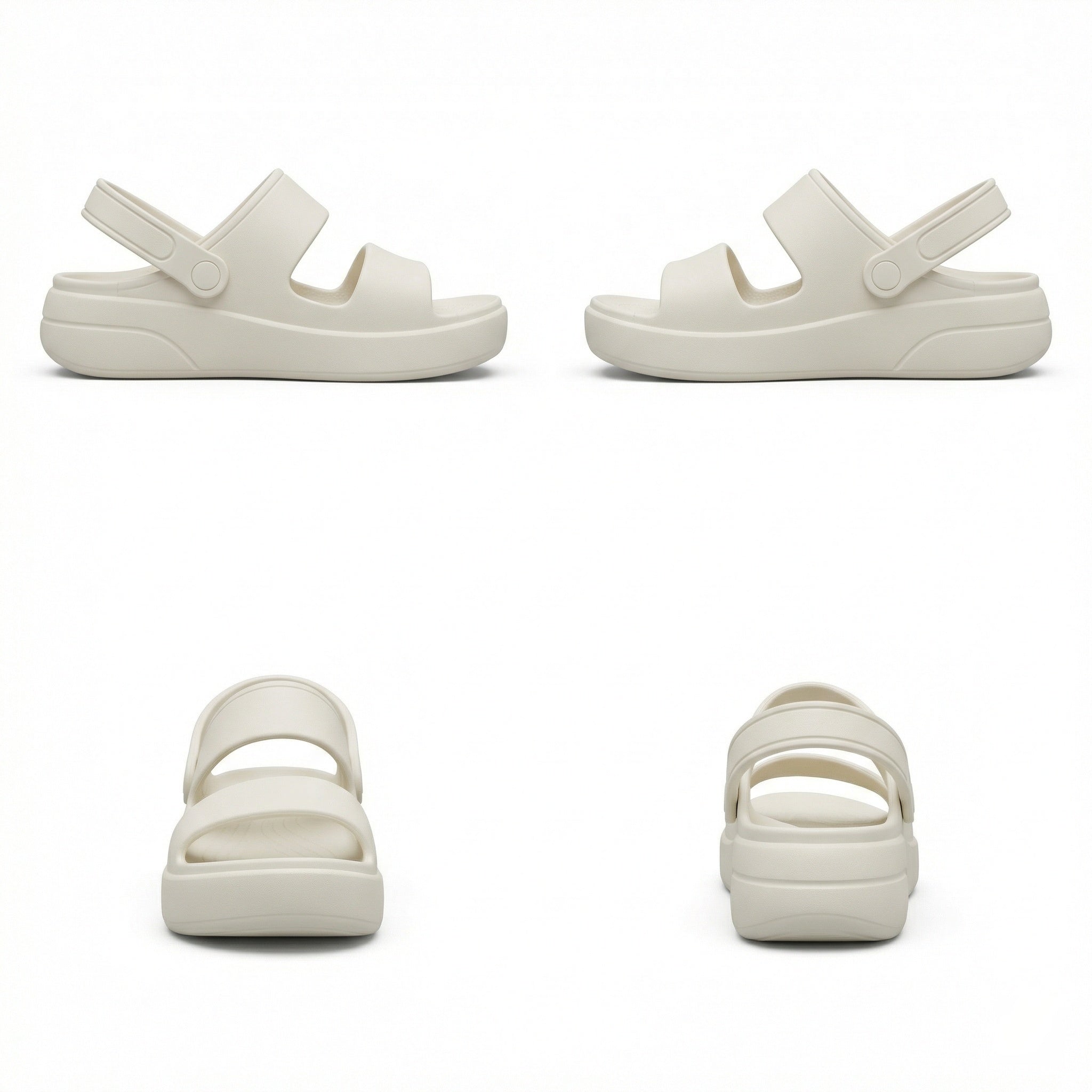 Orthopädische Sandalen Comfort Plus Pantoletten mit Doppelriemen Gepolsterte, Lässige Slip-On-Sandalen