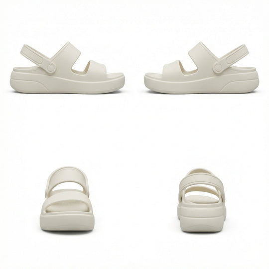 Orthopädische Sandalen Comfort Plus Pantoletten mit Doppelriemen Gepolsterte, Lässige Slip-On-Sandalen