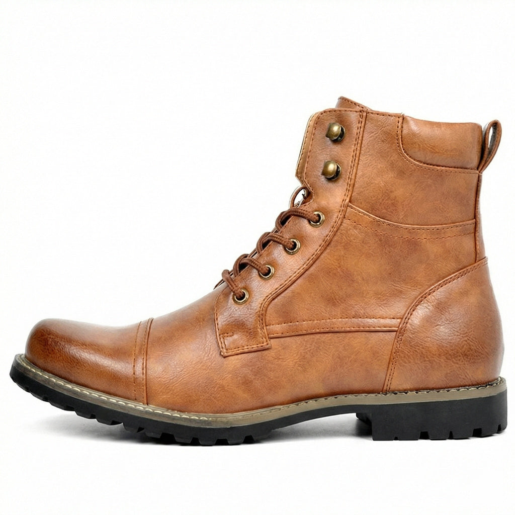 Motorradstiefel aus echtem Leder
