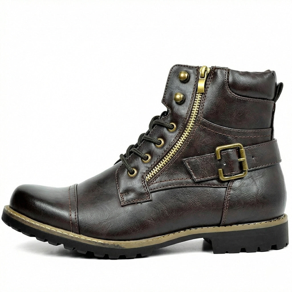 Motorradstiefel aus echtem Leder