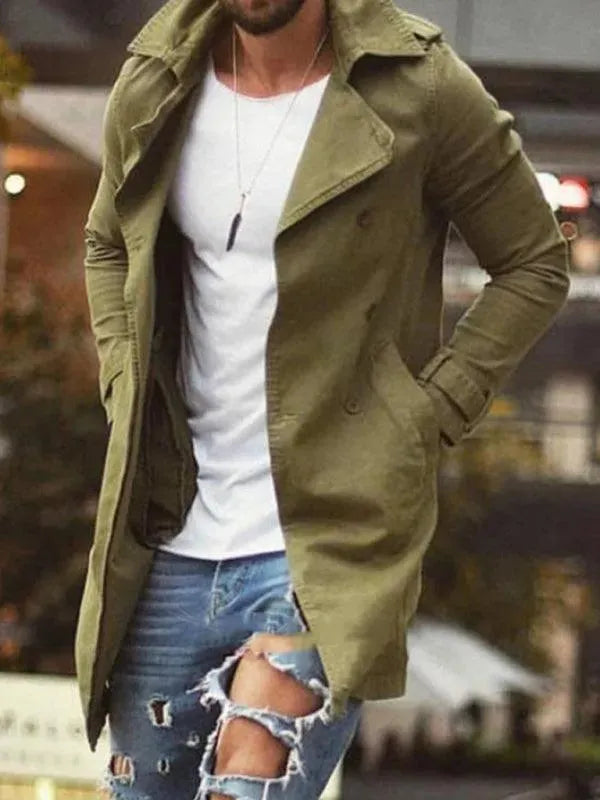 Länge Slim Fit Herren Wintermantel