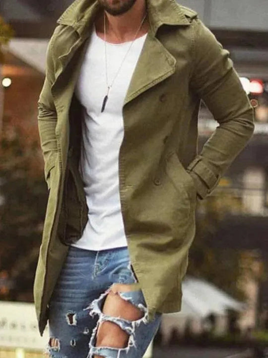 Länge Slim Fit Herren Wintermantel