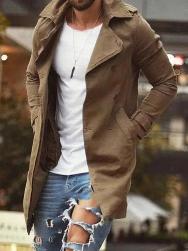 Länge Slim Fit Herren Wintermantel