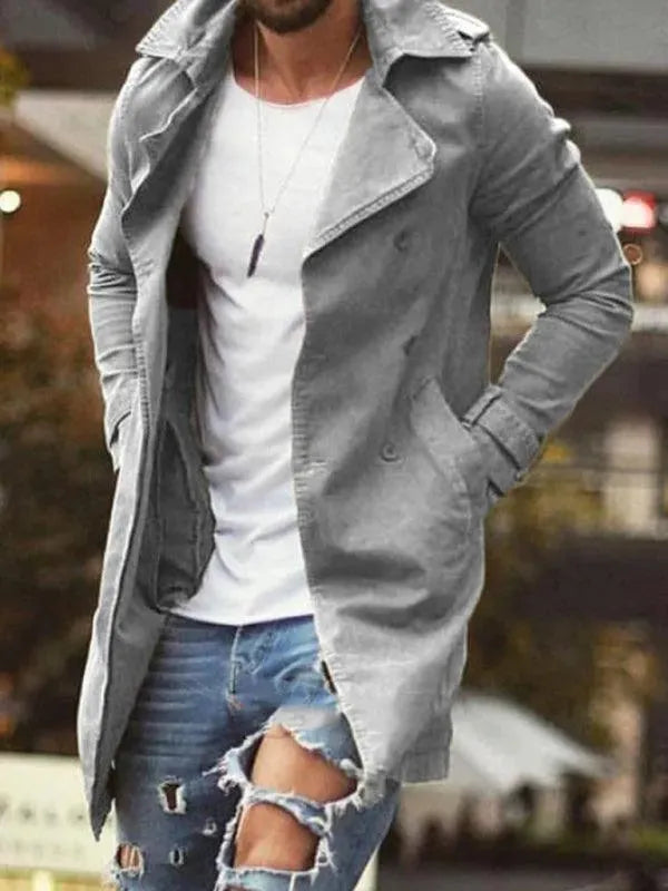 Länge Slim Fit Herren Wintermantel