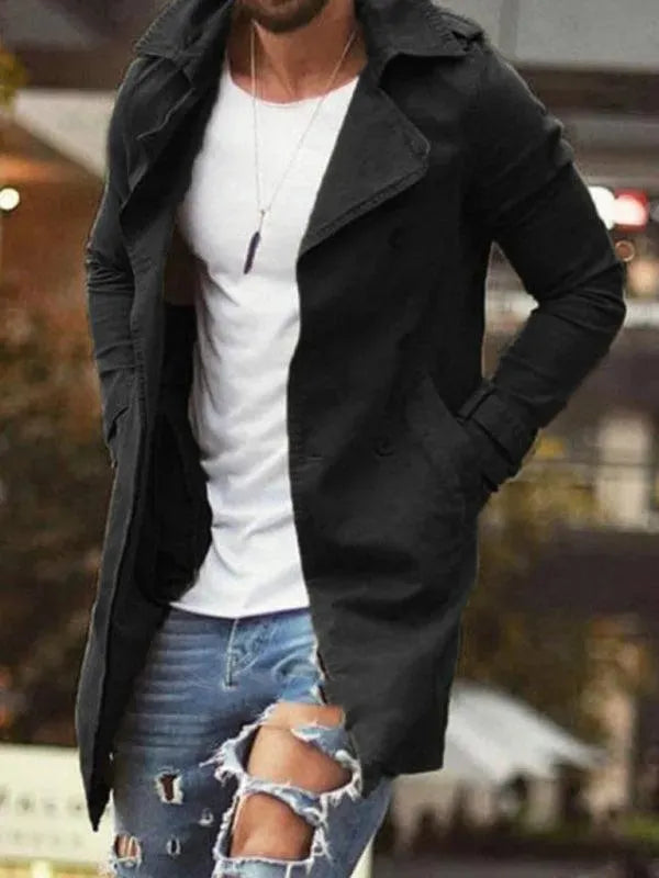 Länge Slim Fit Herren Wintermantel