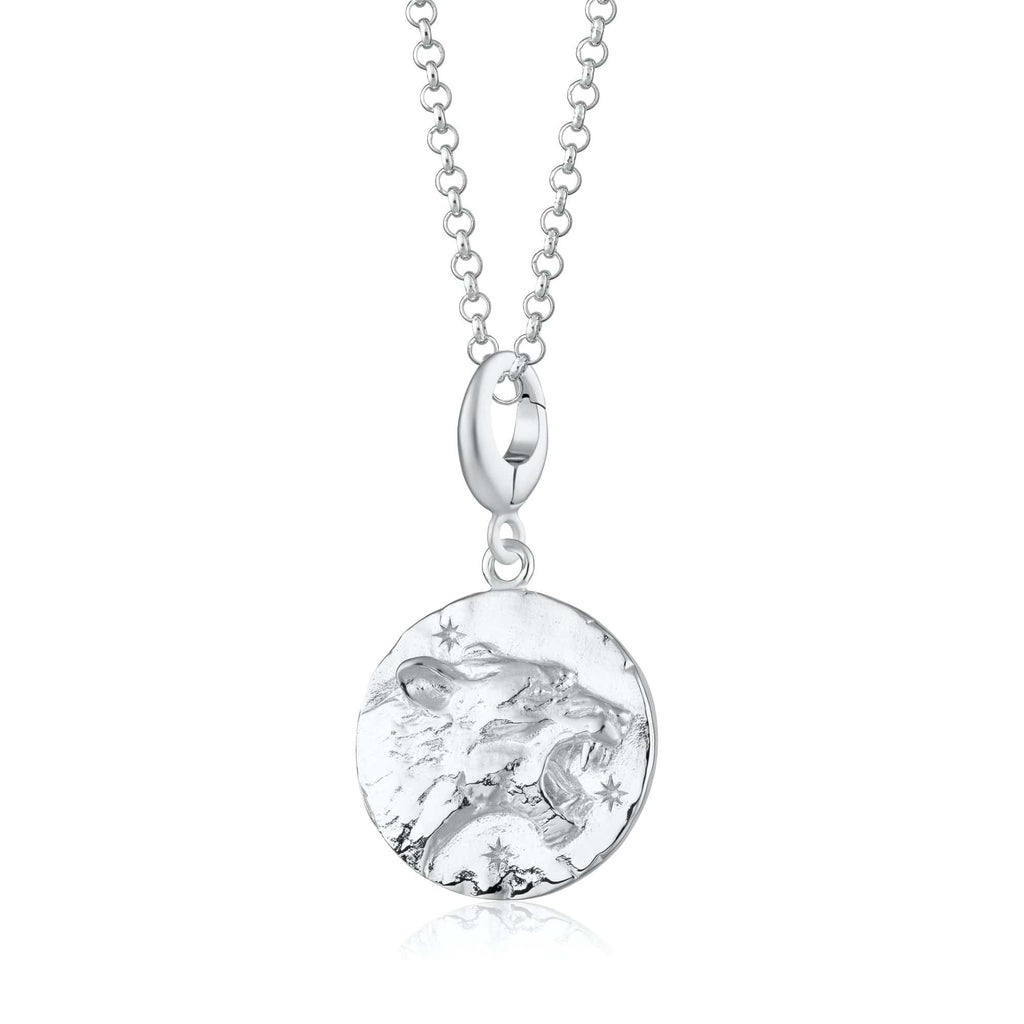 Silber Leo Zodiac Charm Halskette | Shop Nory