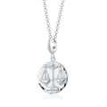 Silber Waage Tierkreis Charm Halskette | Shop Nory