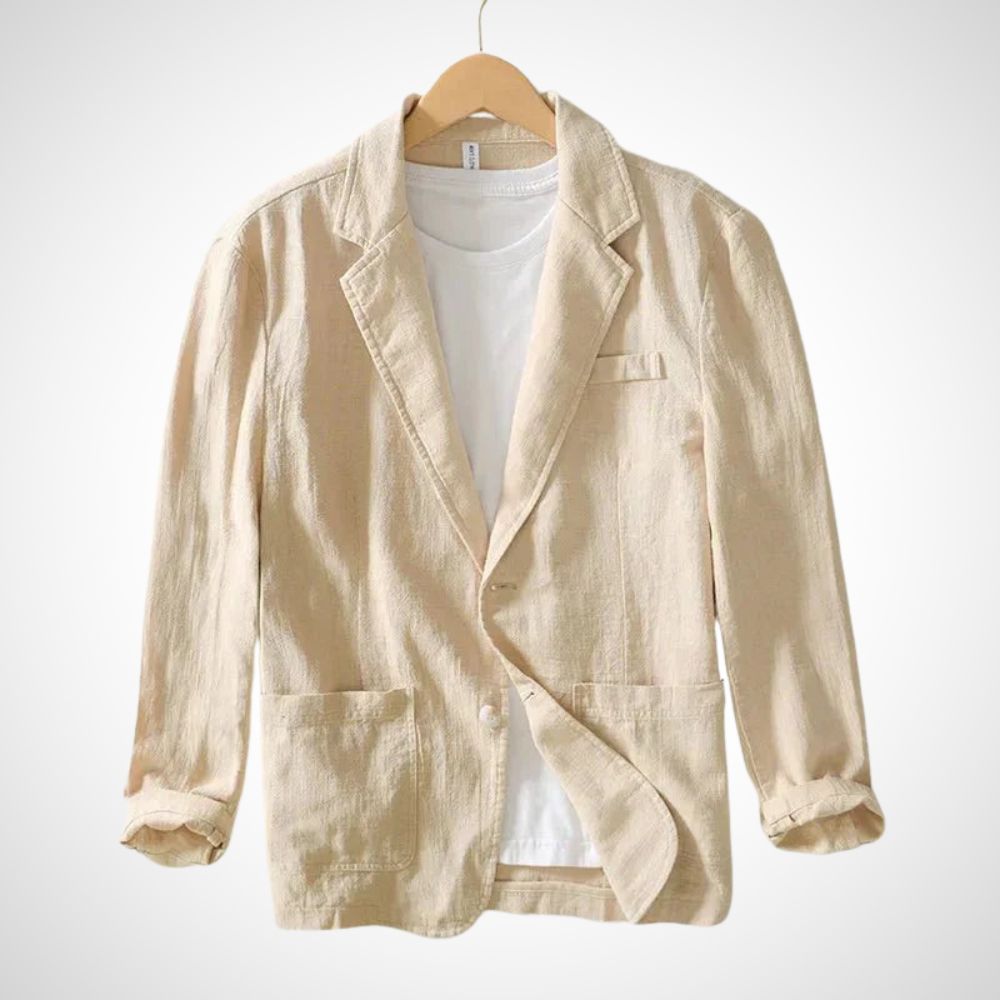 Leichter Herren-Leinen-Blazer aus einer Baumwollmischung