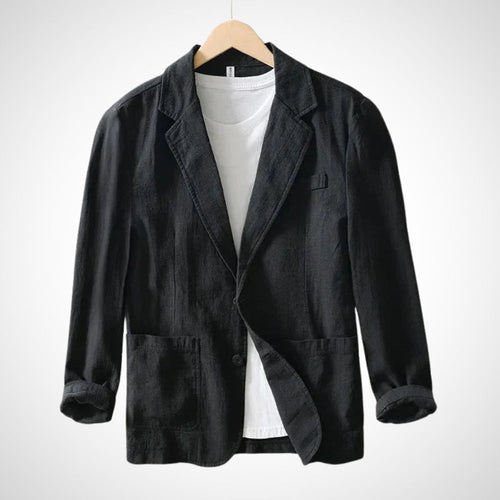 Leichter Herren-Leinen-Blazer aus einer Baumwollmischung