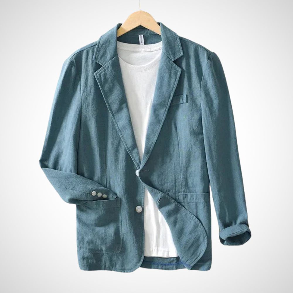Leichter Herren-Leinen-Blazer aus einer Baumwollmischung