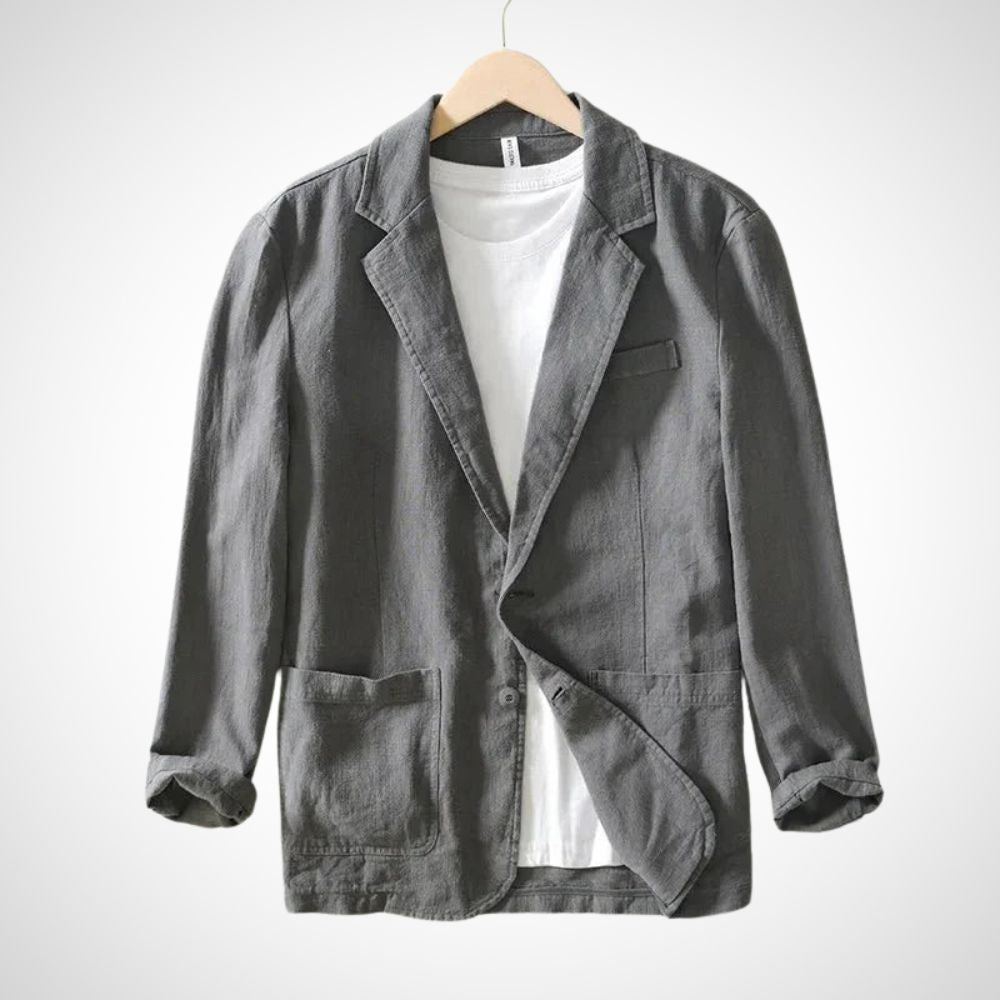 Leichter Herren-Leinen-Blazer aus einer Baumwollmischung