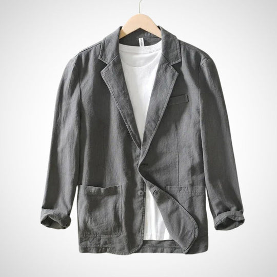 Leichter Herren-Leinen-Blazer aus einer Baumwollmischung