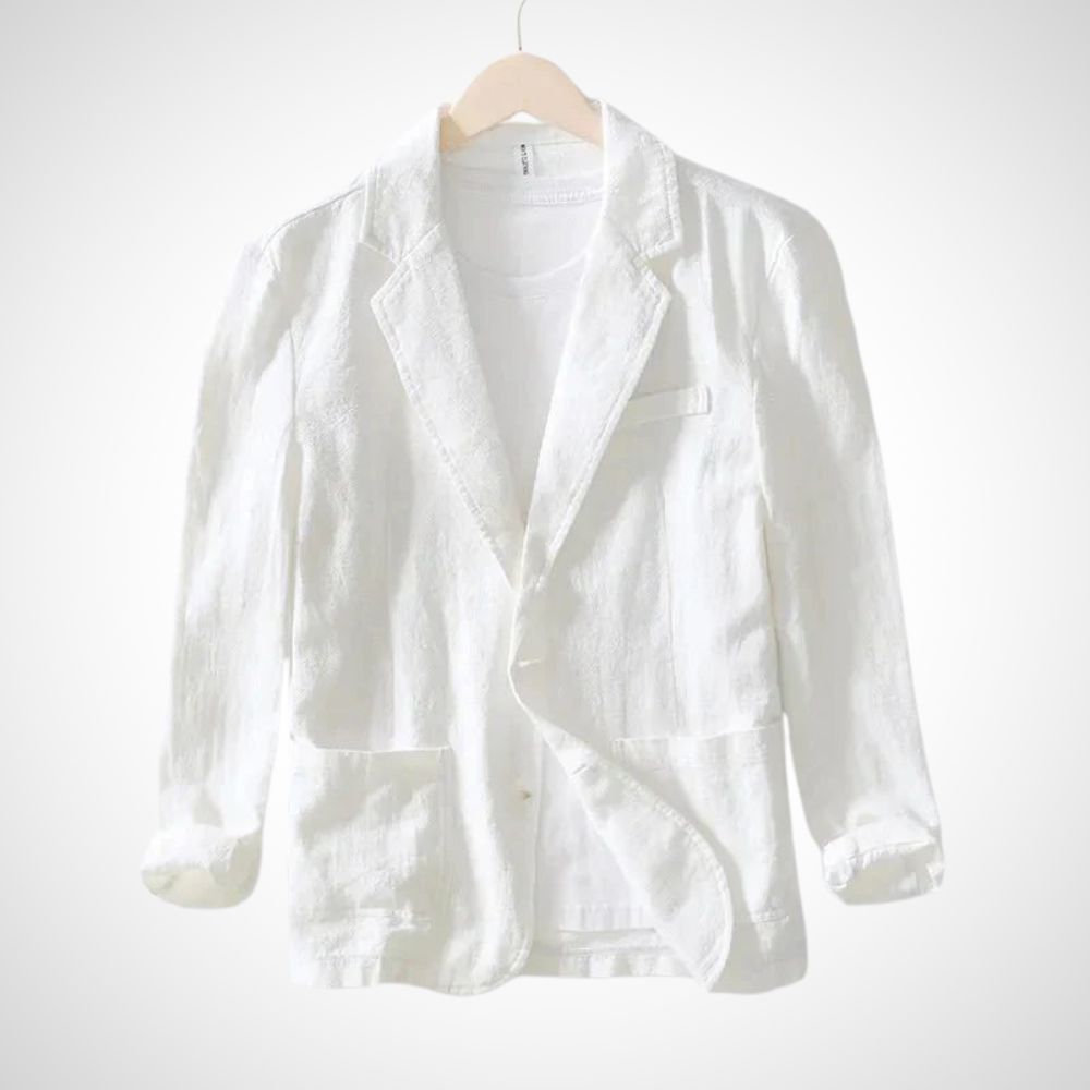 Leichter Herren-Leinen-Blazer aus einer Baumwollmischung