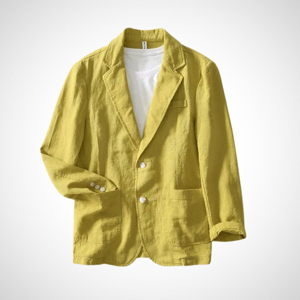 Leichter Herren-Leinen-Blazer aus einer Baumwollmischung