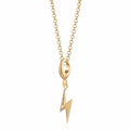 Gold Blitzschlag Charm Halskette | Shop Nory