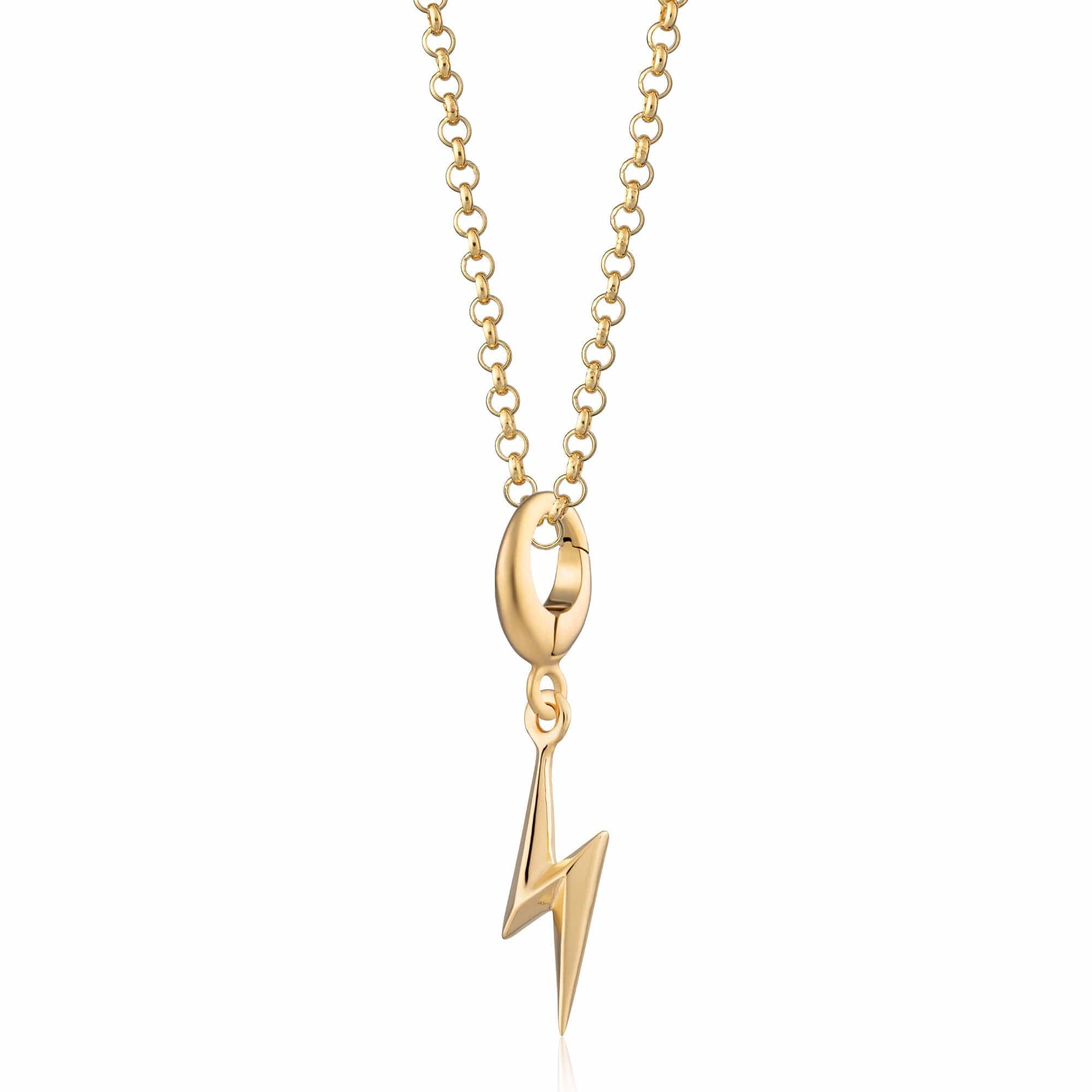 Gold Blitzschlag Charm Halskette | Shop Nory