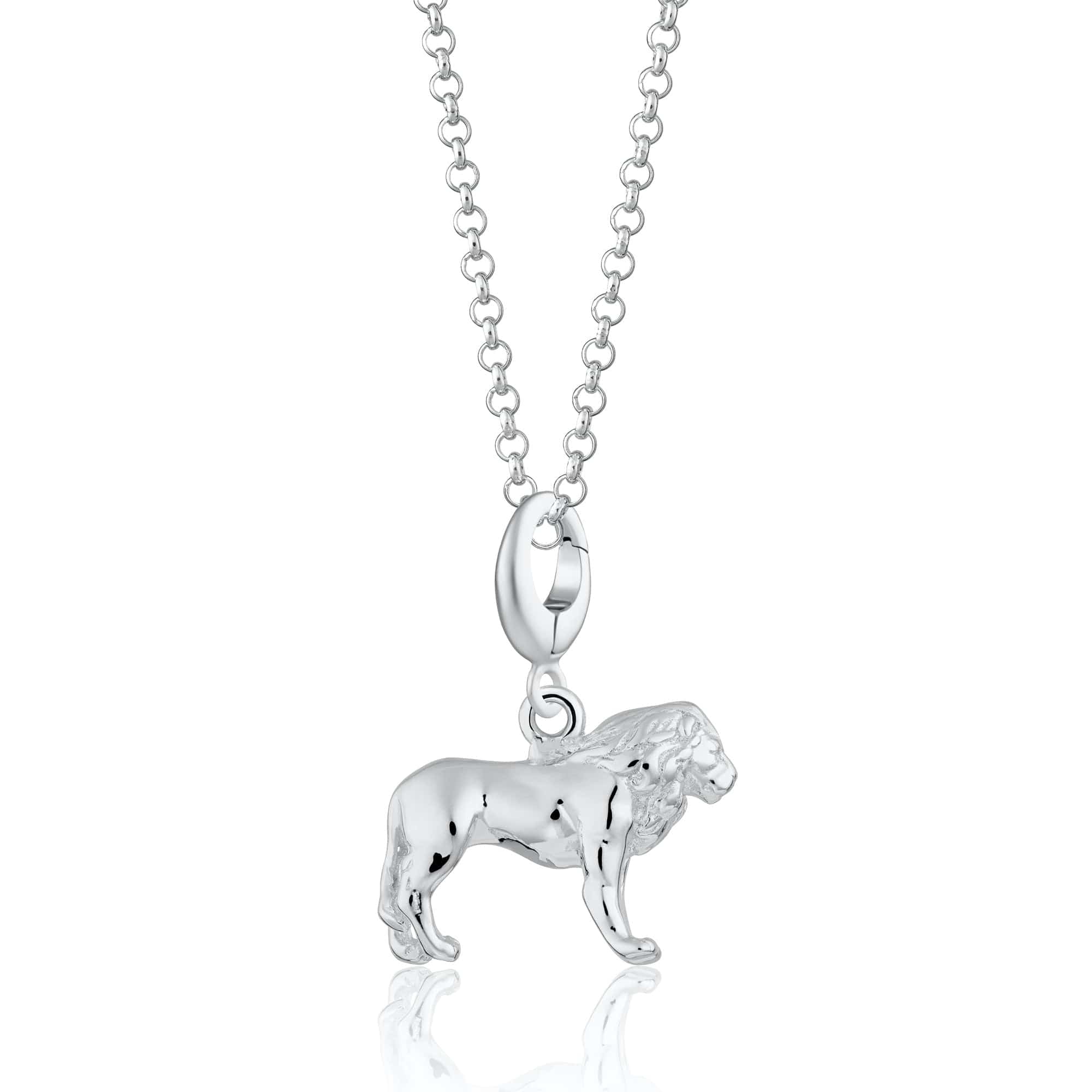 Silberner Löwe Charm Halskette | Shop Nory