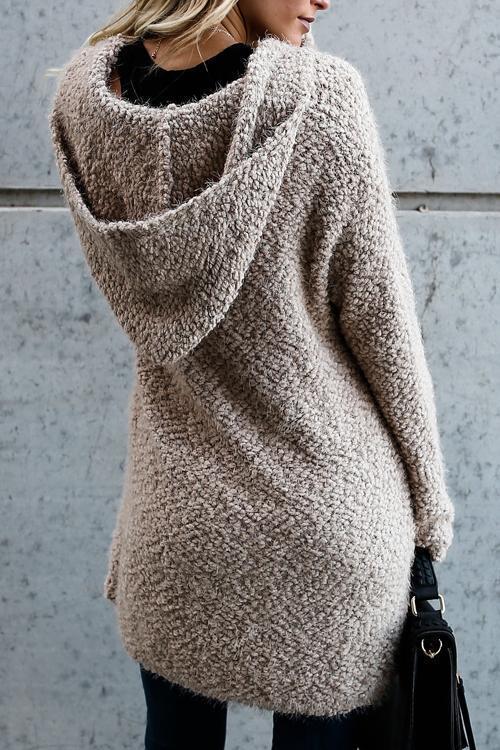 Shopnory | Kapuzen-Strickjacke