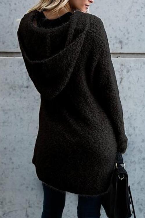 Shopnory | Kapuzen-Strickjacke