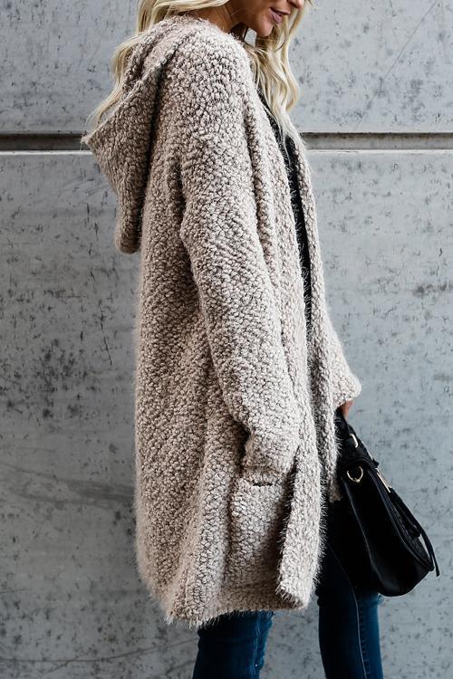 Shopnory | Kapuzen-Strickjacke